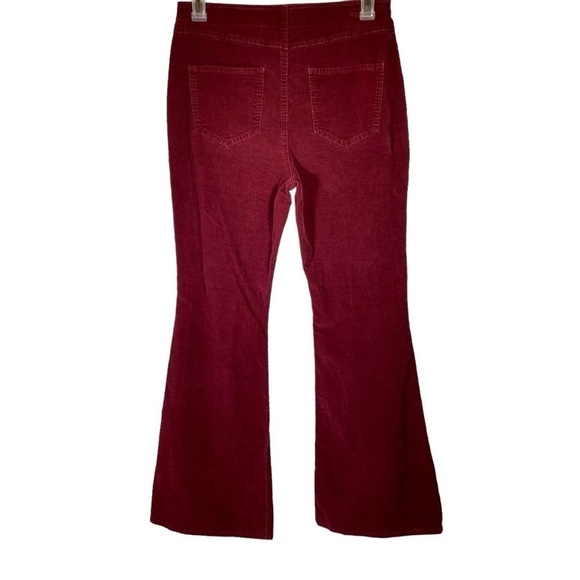 No Boundaries Juniors size L (11-13) Dark red Corduroy High Rise Flare Pants - Picture 5 of 8